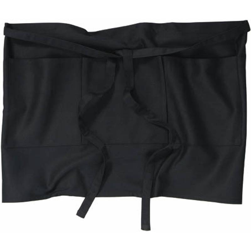 Krátká zástěra do pasu, černá Krátká zástěra do pasu, černá